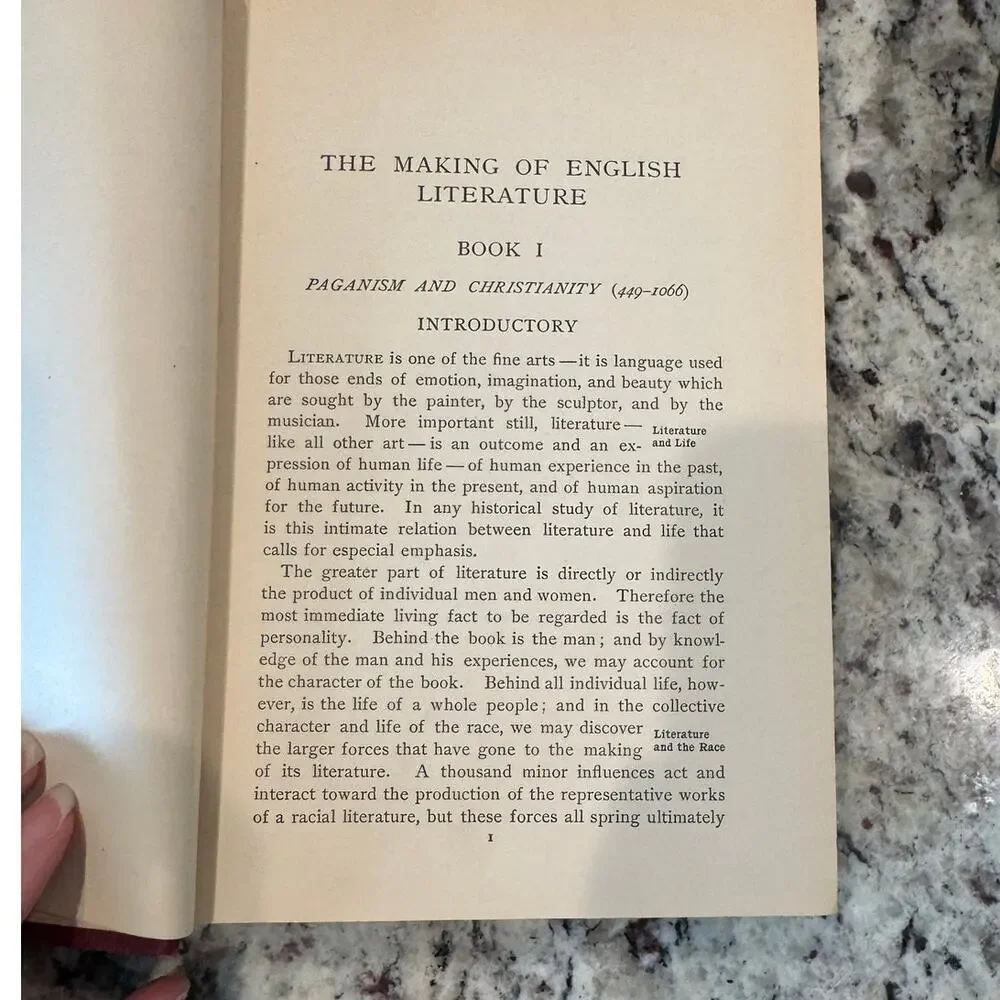 The Making‎ of English Literature William H. Crawshaw 1907 Anglo-Saxon Antique